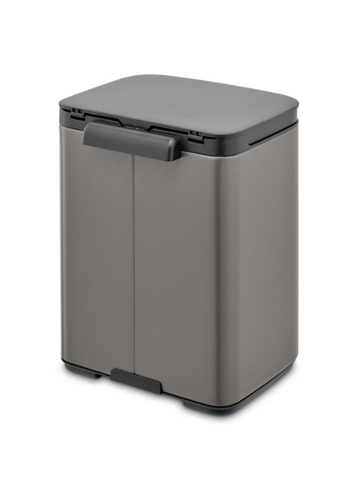 Brabantia Bo afvalemmer 4 liter met kunststof binnenemmer - detail 3 zilver