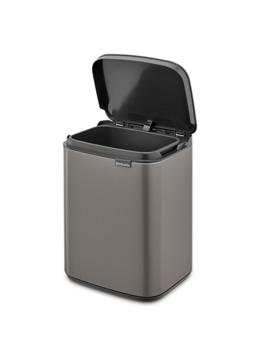 Brabantia Bo afvalemmer 4 liter met kunststof binnenemmer - detail 4 zilver