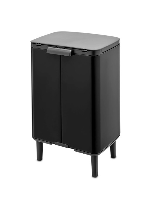 Brabantia Bo Hi afvalemmer 12 liter met kunststof binnenemmer - detail 3 zwart