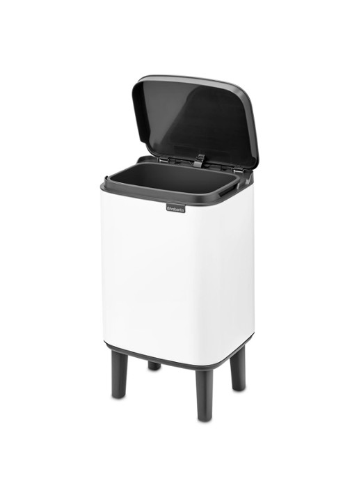 Brabantia Bo Hi afvalemmer 4 liter met kunststof binnenemmer - detail 4 wit