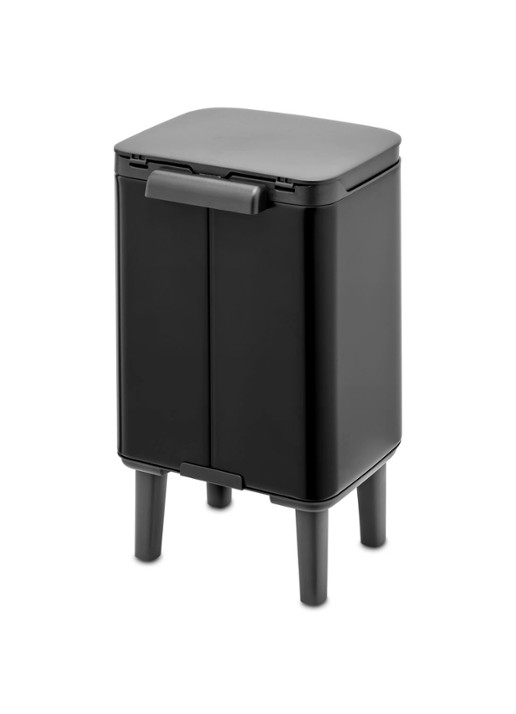 Brabantia Bo Hi afvalemmer 4 liter met kunststof binnenemmer - detail 3 zwart