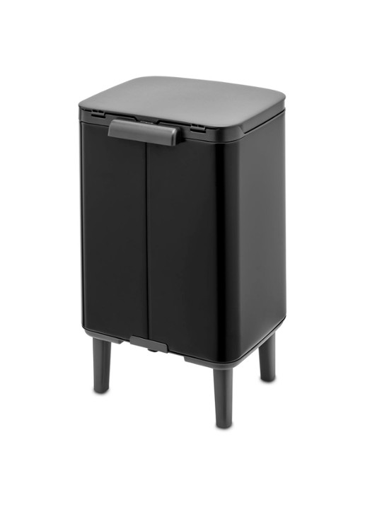 Brabantia Bo Hi afvalemmer 7 liter met kunststof binnenemmer - detail 3 zwart