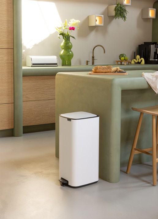 Brabantia Bo pedaalemmer 30 liter - detail 5 wit