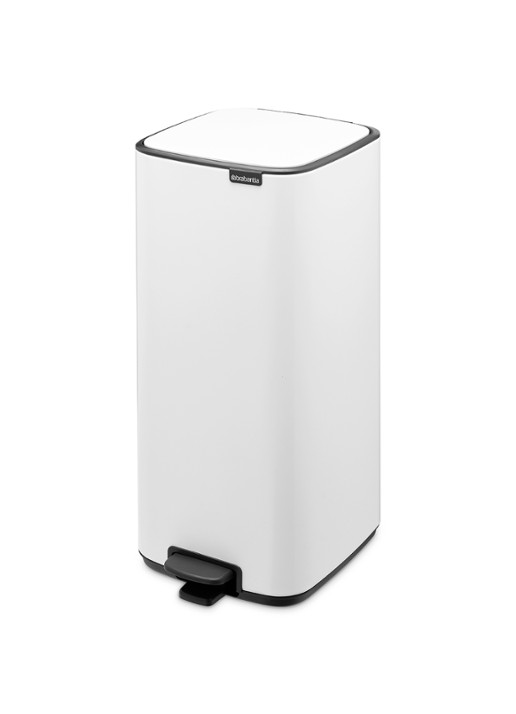 Brabantia Bo pedaalemmer 30 liter - voorkant 7 wit