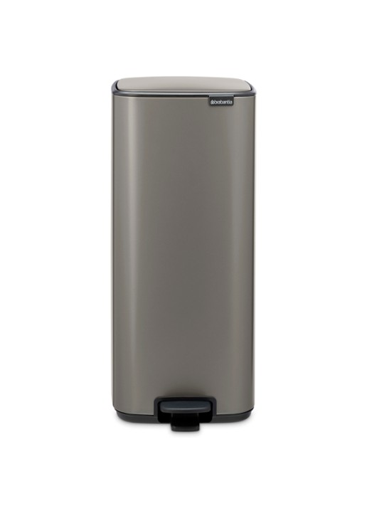 Brabantia Bo pedaalemmer 30 liter - voorkant 7 grijs