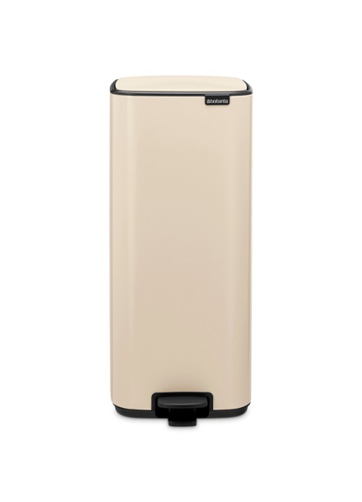 Brabantia Bo pedaalemmer 30 liter - voorkant 2 beige