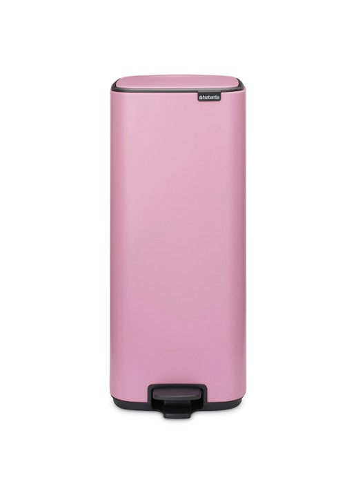 Brabantia Bo pedaalemmer 30 liter - voorkant 7 donkerroze