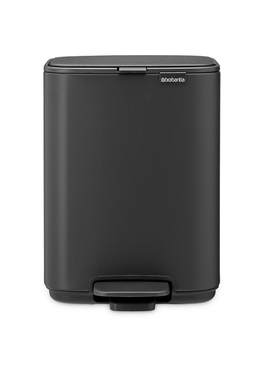 Brabantia Bo pedaalemmer 4 liter  - voorkant 3 zwart