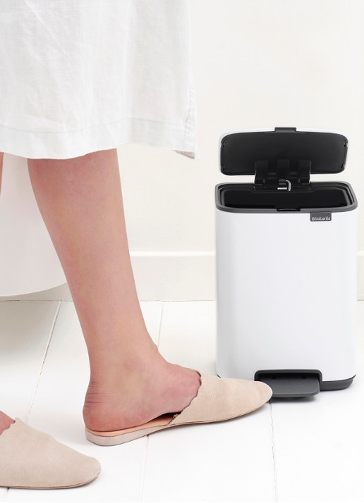 Brabantia Bo pedaalemmer 4 liter  - detail 3 wit