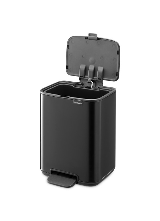 Brabantia Bo pedaalemmer 4 liter  - achterkant 5 zwart