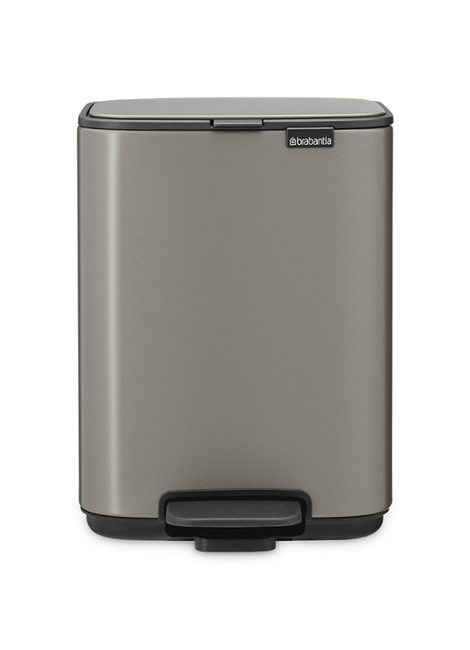 Brabantia Bo pedaalemmer 4 liter  - voorkant 2 grijs