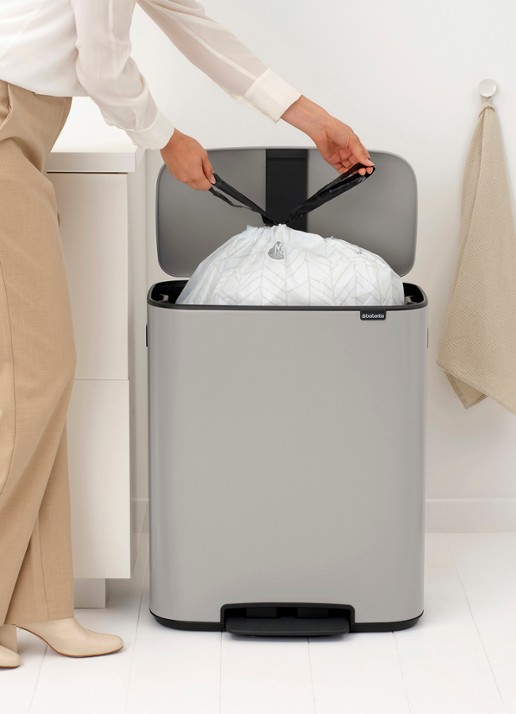 Brabantia Bo pedaalemmer 60 liter - detail 8 middengrijs
