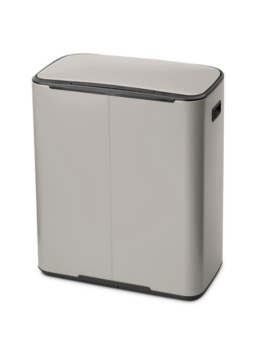 Brabantia Bo pedaalemmer 60 liter - voorkant 3 middengrijs