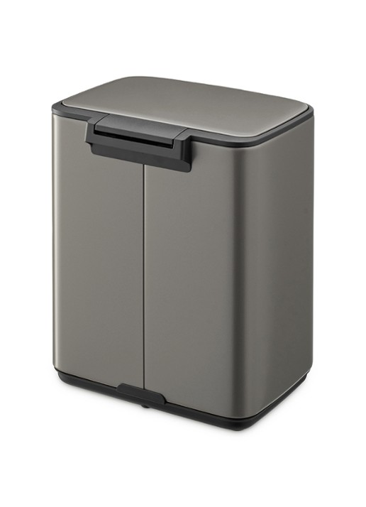 Brabantia Bo pedaalemmer 7 liter - detail grijs