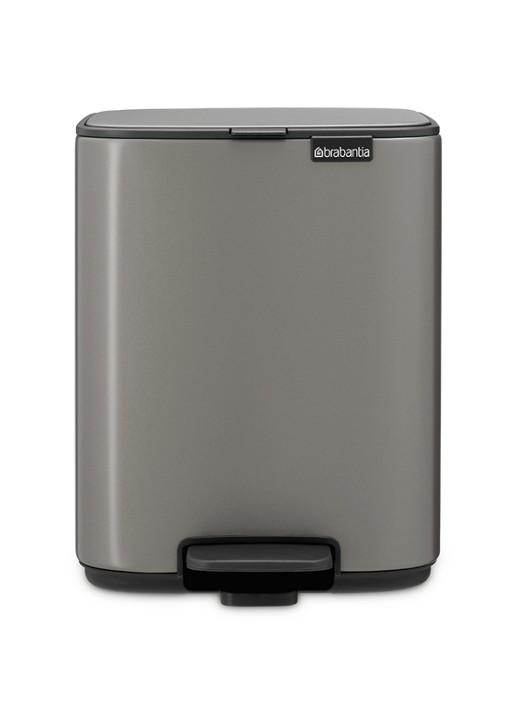 Brabantia Bo pedaalemmer 7 liter - voorkant 8 grijs