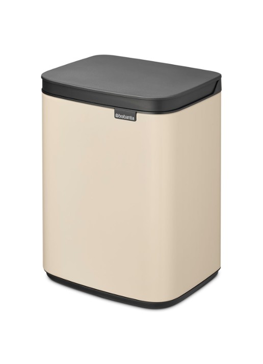 Brabantia Bo prullenbak met deksel 4 liter - detail 4 beige