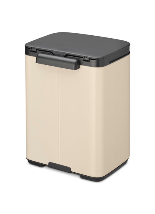 Brabantia Bo prullenbak met deksel 4 liter - detail 5 beige