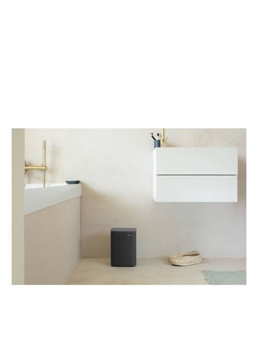 Brabantia Bo prullenbak met deksel 4 liter - detail 4 antraciet