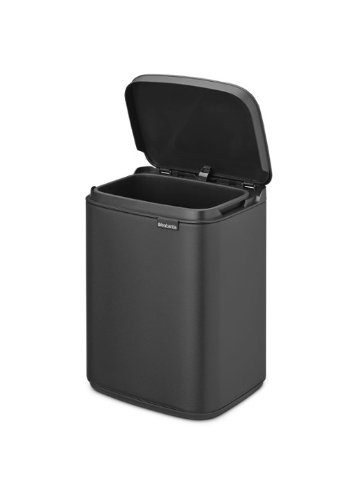 Brabantia Bo prullenbak met deksel 4 liter - detail 5 antraciet