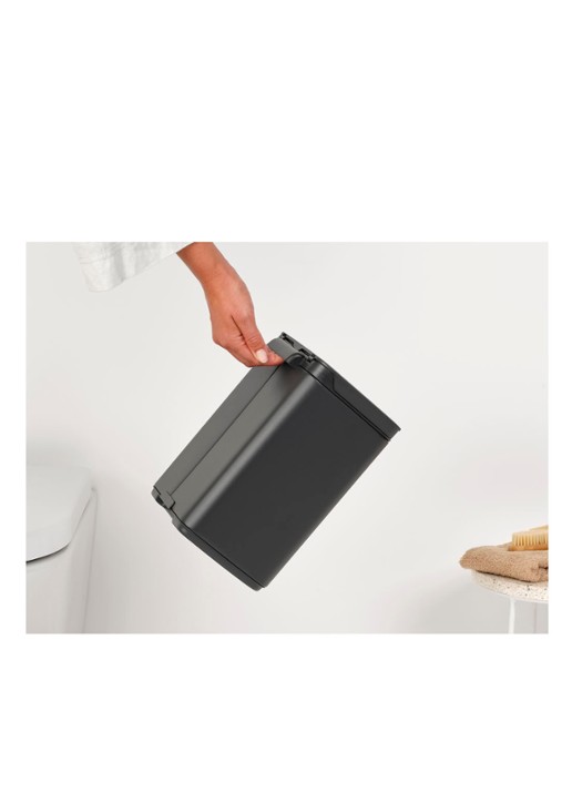 Brabantia Bo prullenbak met deksel 4 liter - detail 6 antraciet