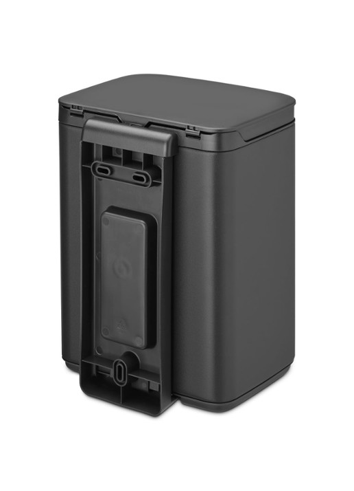Brabantia Bo prullenbak met deksel 4 liter - voorkant 3 antraciet