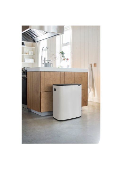 Brabantia Bo Touch Bin  duo prullenbak met deksel  2 x 30 liter - detail 5 wit