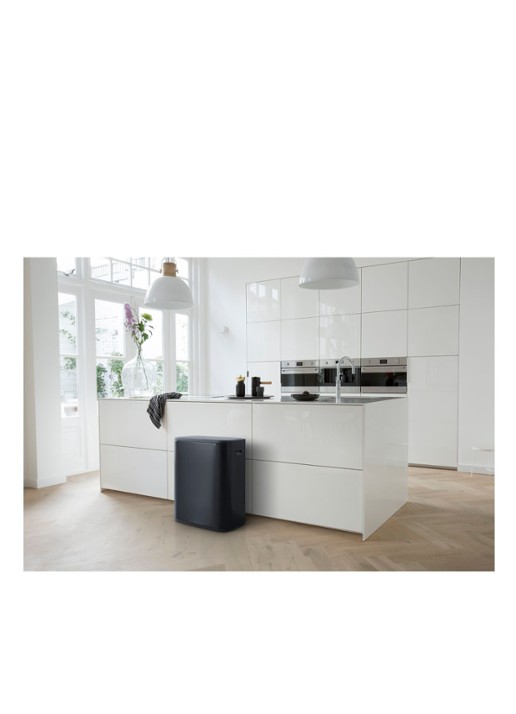 Brabantia Bo Touch Bin  duo prullenbak met deksel  2 x 30 liter - detail 7 zwart