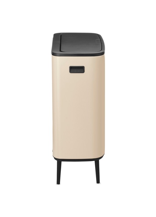 Brabantia Bo Touch Bin Hi prullenbak 2 x 30 liter - achterkant beige