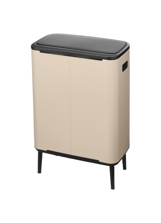 Brabantia Bo Touch Bin Hi prullenbak 2 x 30 liter - detail 2 beige