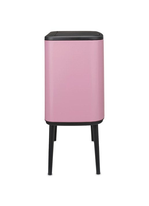 Brabantia Bo Touch Bin prullenbak 11 + 23 liter - achterkant 8 donkerroze