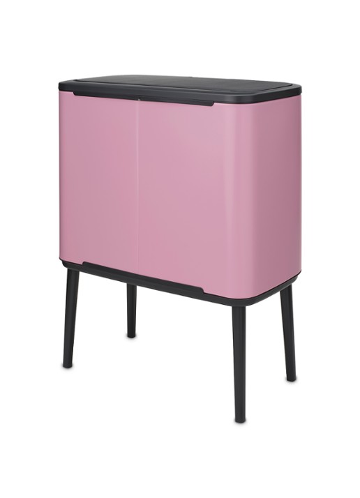 Brabantia Bo Touch Bin prullenbak 11 + 23 liter - detail donkerroze