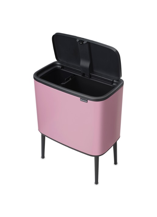 Brabantia Bo Touch Bin prullenbak 11 + 23 liter - detail 2 donkerroze