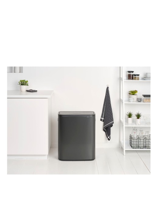 Brabantia Bo Touch Bin prullenbak 2 x 30 liter - detail 2 grijs