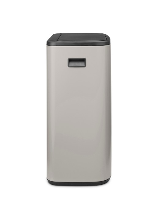 Brabantia Bo Touch Bin prullenbak 2 x 30 liter - achterkant 8 middengrijs