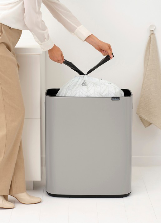 Brabantia Bo Touch Bin prullenbak 60 liter - detail 6 middengrijs
