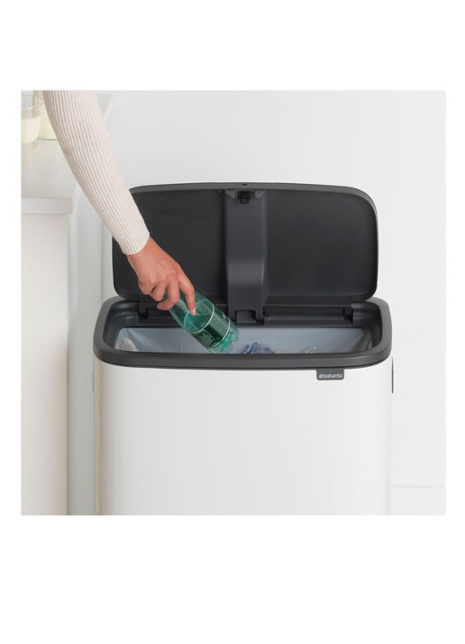 Brabantia Bo Touch Bin prullenbak met deksel 60 liter - detail 4 wit