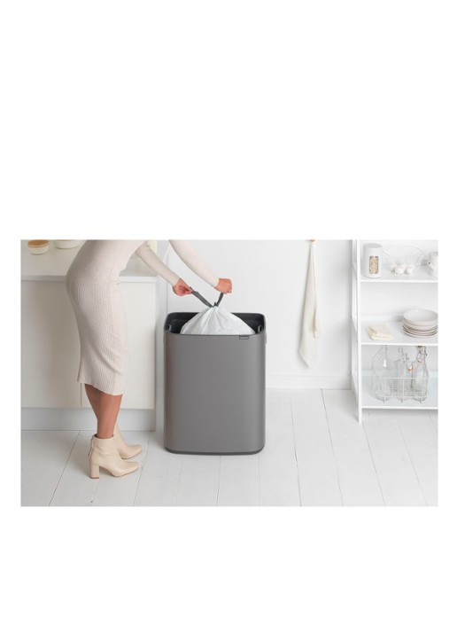 Brabantia Bo Touch Bin prullenbak met deksel 60 liter - detail 6 donkergrijs