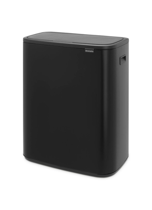 Brabantia Bo Touch Bin prullenbak met deksel 60 liter - detail zwart