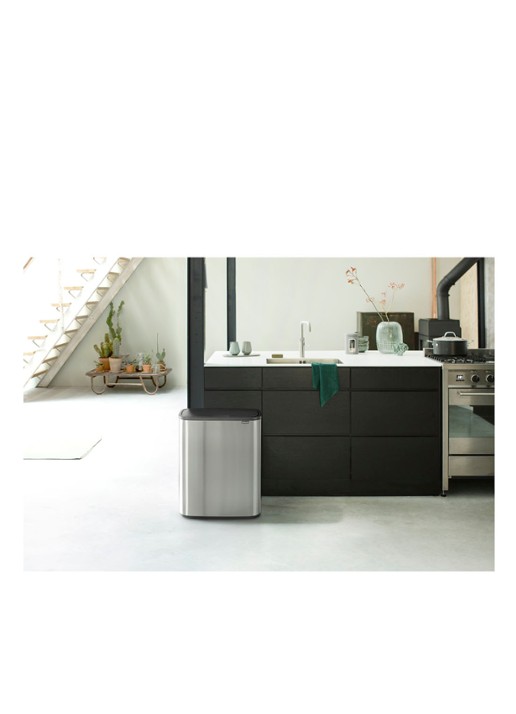 Brabantia Bo Touch Bin prullenbak met deksel 60 liter - detail 5 zilver