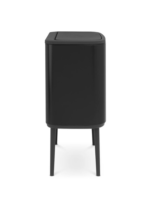 Brabantia Bo Touch Bin  prullenbak met deksel op pootjes 3 x 11 liter - detail 4 zwart