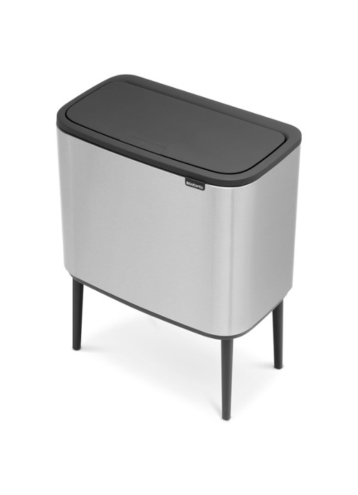 Brabantia Bo Touch Bin prullenbak met deksel op pootjes 36 liter - detail 3 zilver