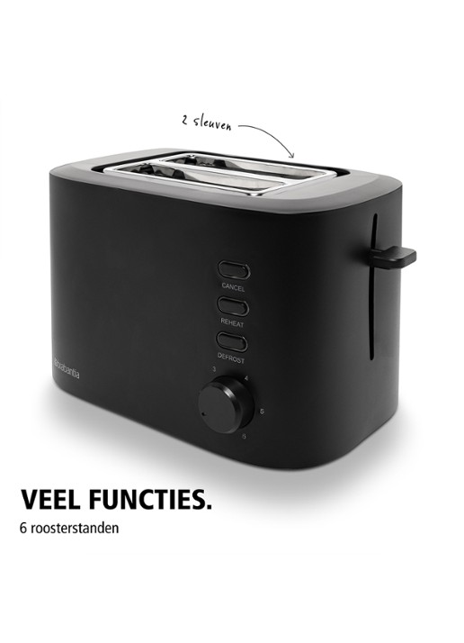 Brabantia Broodrooster BBEK1027 - detail 5 zwart
