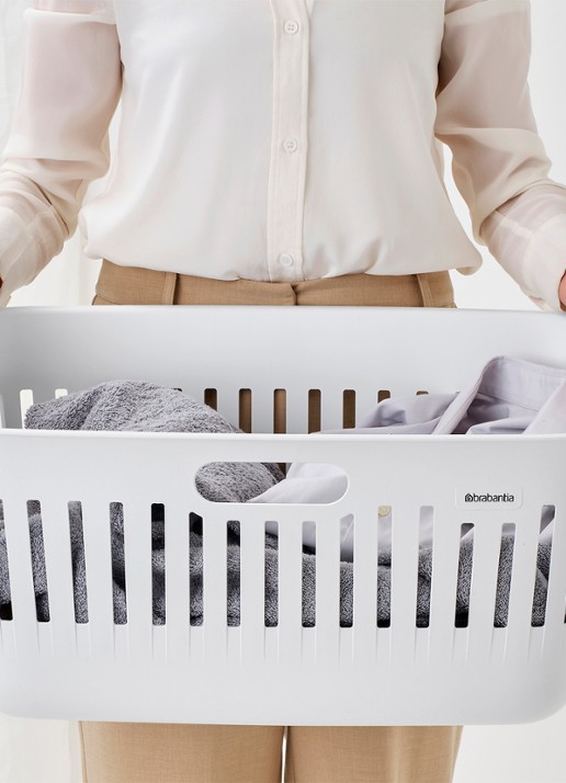 Brabantia Collect-It wasmand met deksel 40 liter set van 2 - detail 3 wit
