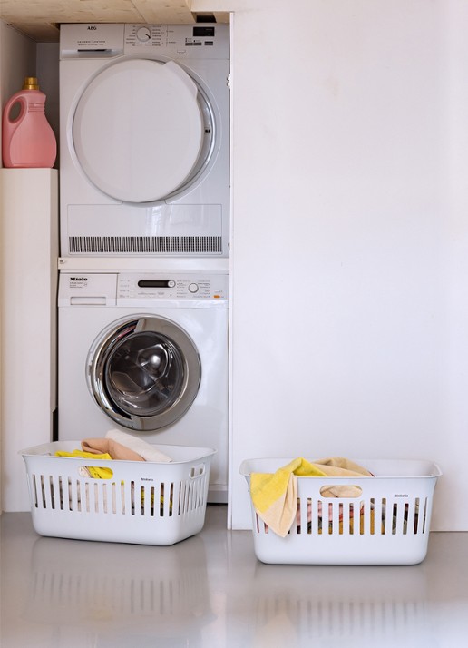 Brabantia Collect-It wasmand met deksel 40 liter set van 2 - detail 4 wit