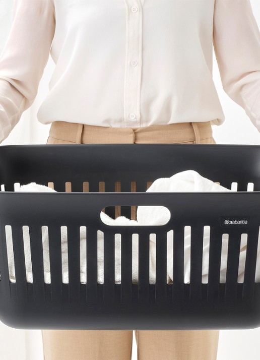 Brabantia Collect-It wasmand met deksel 40 liter set van 2 - detail 4 zwart