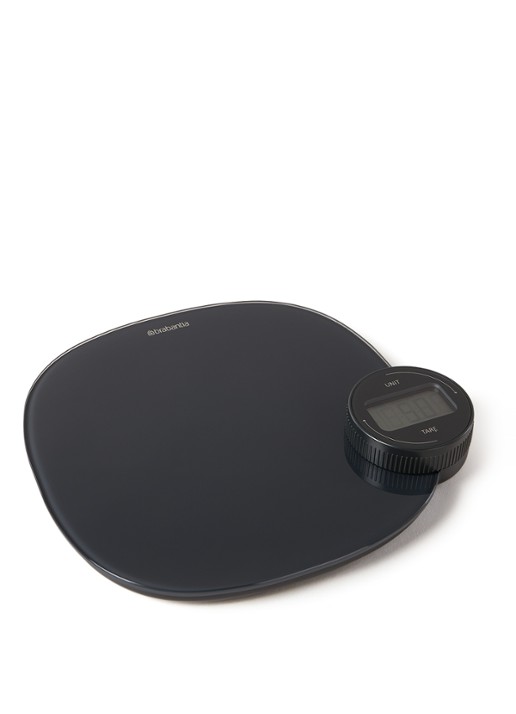 Brabantia Digitale keukenweegschaal Plus 122880 - voorkant donkergrijs