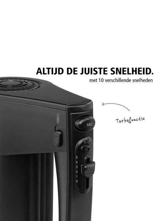 Brabantia Handmixer BBEK1071MB - achterkant 7 zwart