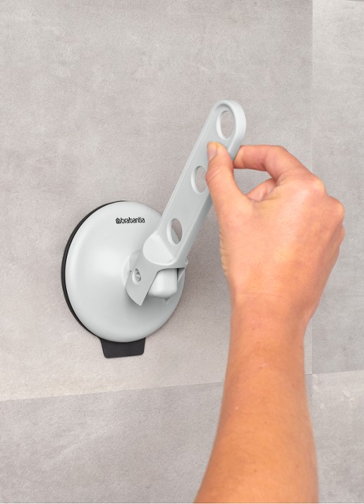 Brabantia Inklapbare kledinghaak met zuignap  - detail 5 lichtgrijs