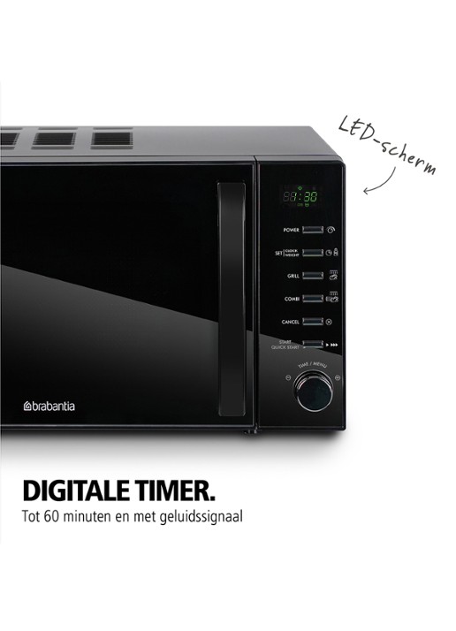 Brabantia Magnetron met Grill BBEK1145DG - detail 5 zwart