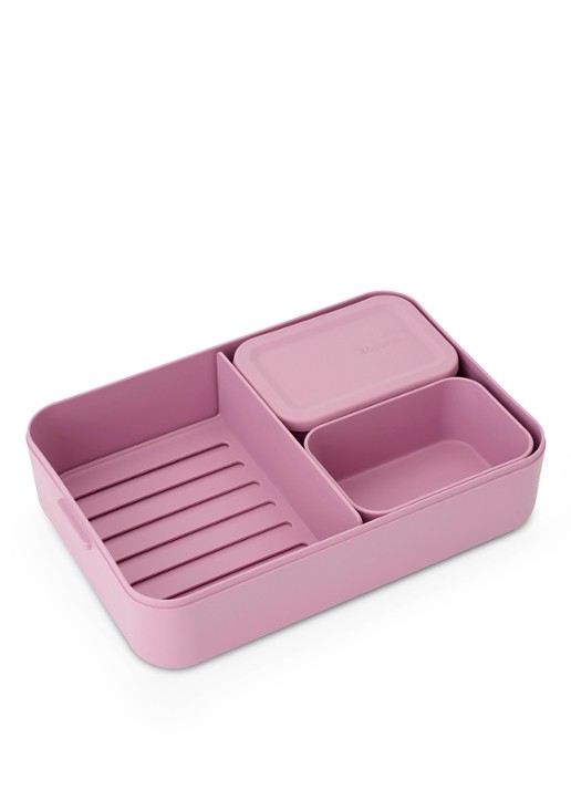 Brabantia Make & Take bento lunchbox/broodtrommel - detail 2 donkerroze